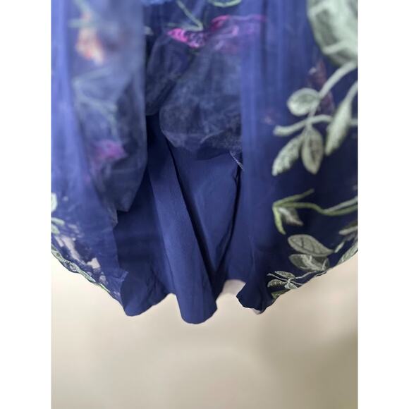 Modcloth Navy Floral Embroidered Mini Dress - Picture 5 of 13